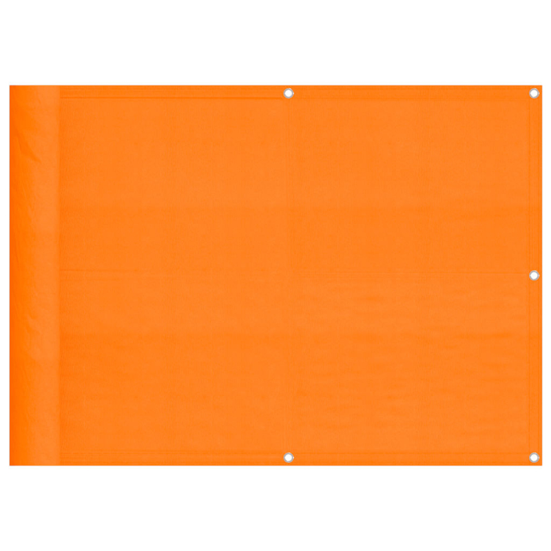 Balkon-Sichtschutz Orange 75x800 cm 100 % Polyester-Oxford