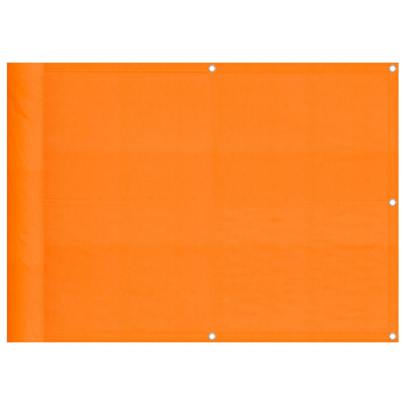 Balkon-Sichtschutz Orange 75x1000 cm 100 % Polyester-Oxford
