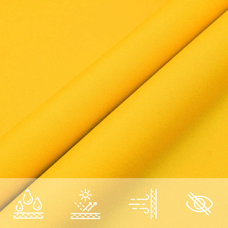 Sonnensegel Gelb 7x5x5 m 100% Polyester Oxford