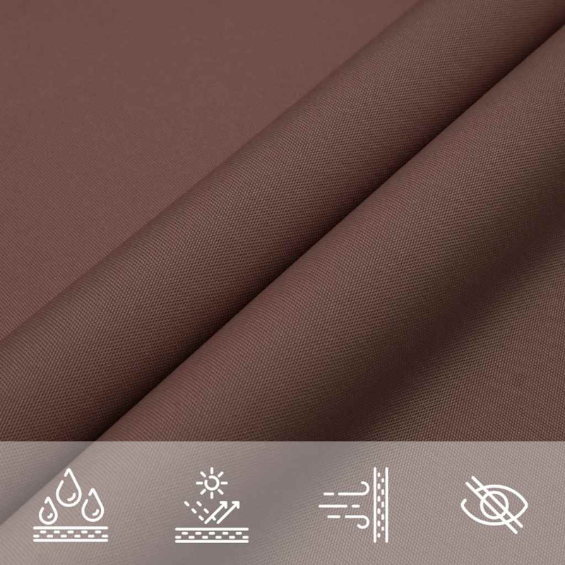 Sonnensegel Braun 7x5x5 m 100% Polyester Oxford