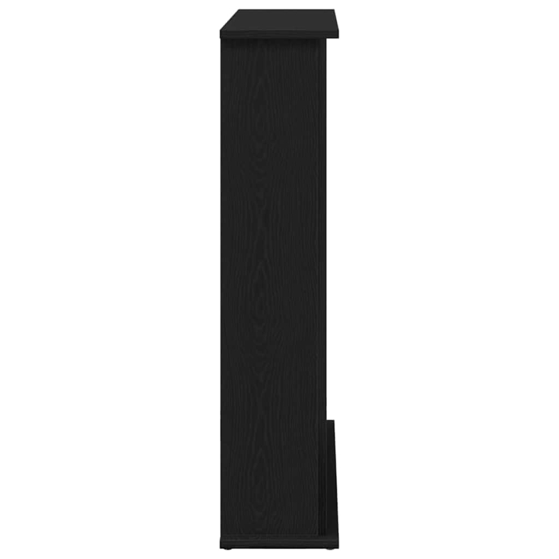 Kaminumrandung Schwarz Eichen-Optik 75x20x87,5 cm Holzwerkstoff