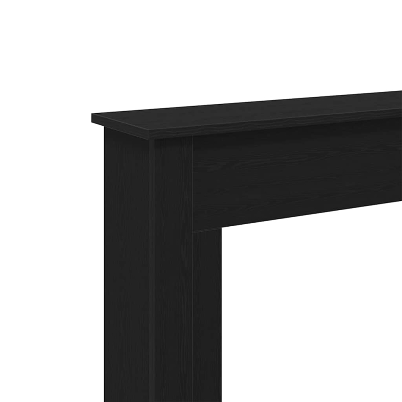 Kaminumrandung Schwarz Eichen-Optik 75x20x87,5 cm Holzwerkstoff