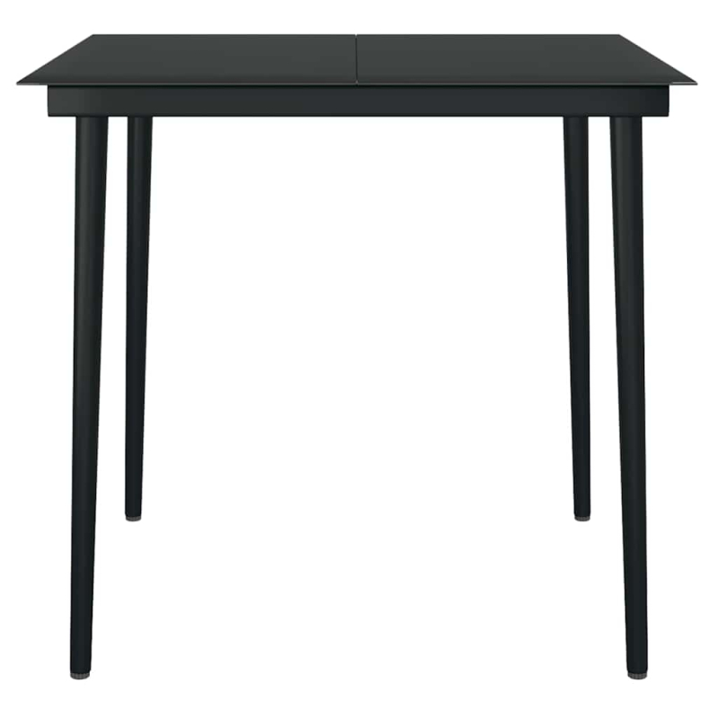 3-tlg. Garten-Essgruppe mit Kissen Braun Poly Rattan Glas