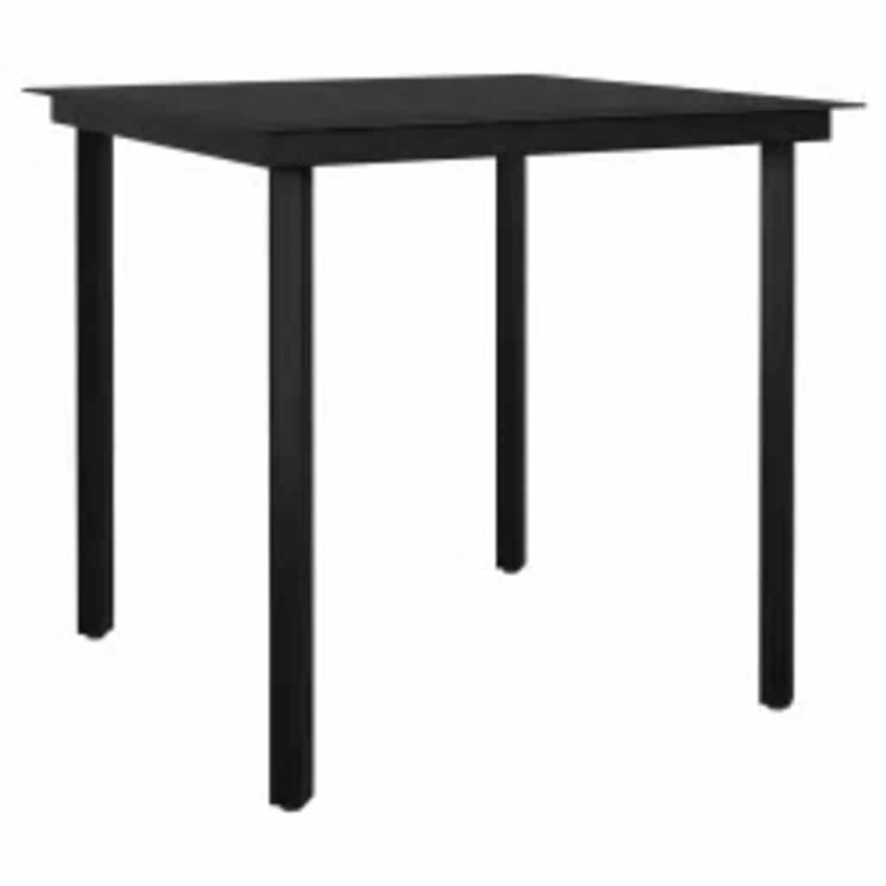 3-teiliges Garten-Esszimmer-Set Braunes Polyrattanglas
