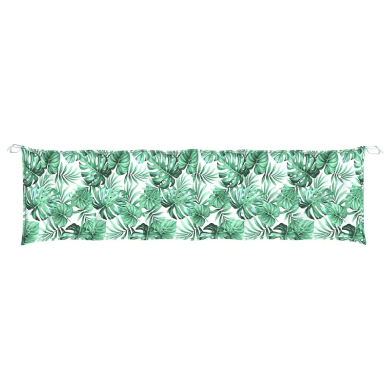 Gartenbank-Auflage Blattmuster 180x50x7 cm Oxford-Gewebe
