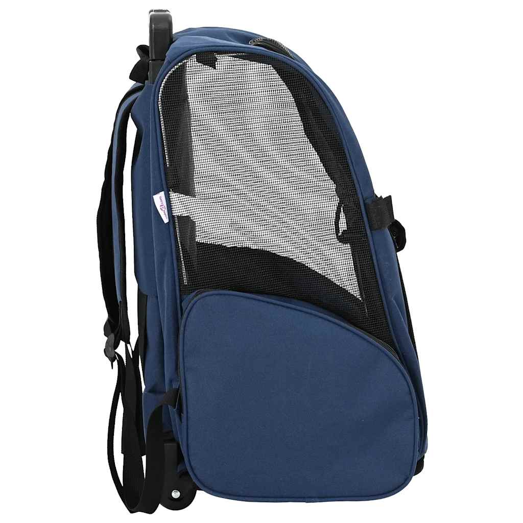 Trolley für Haustiere 3-in-1 Blau 48x32x57 cm cm Oxford-Gewebe