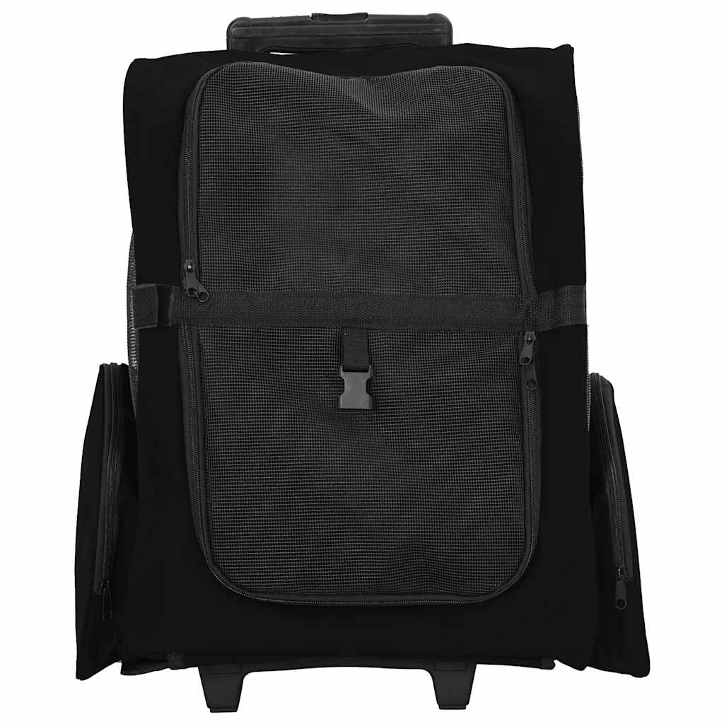 Trolley für Haustiere 3-in-1 Schwarz 48x32x57 cm cm Oxford-Gewebe