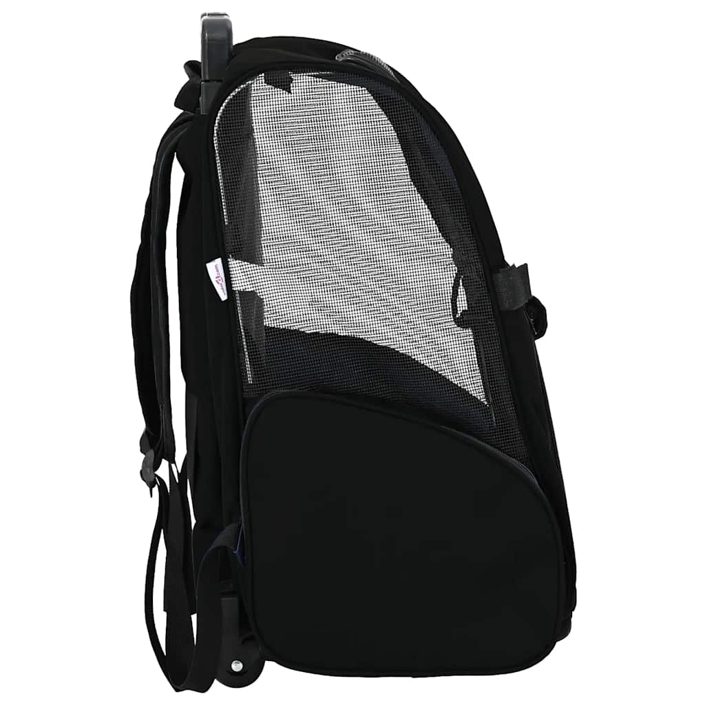 Trolley für Haustiere 3-in-1 Schwarz 48x32x57 cm cm Oxford-Gewebe