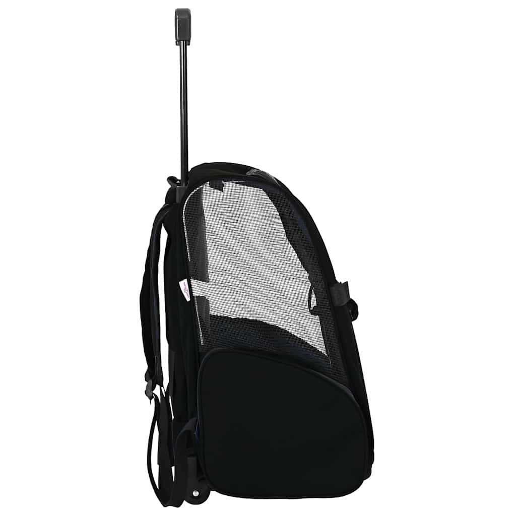 Trolley für Haustiere 3-in-1 Schwarz 48x32x57 cm cm Oxford-Gewebe