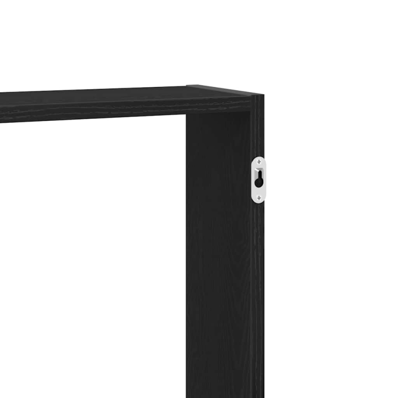 Wandregal Schwarz Eichen-Optik 99x15x60 cm Holzwerkstoff
