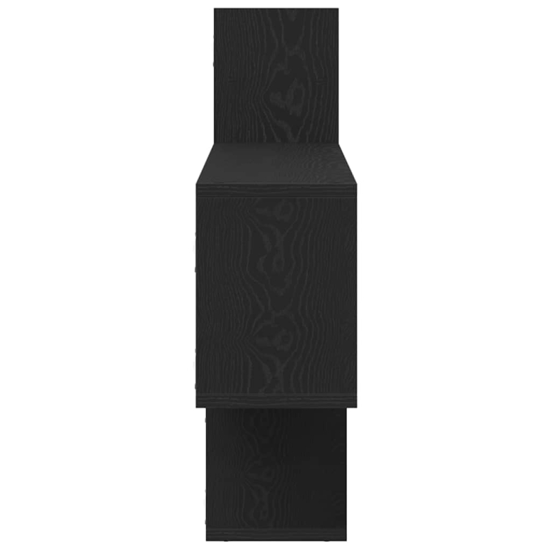 Wandregal Schwarz Eichen-Optik 167,5x18x68 cm Holzwerkstoff