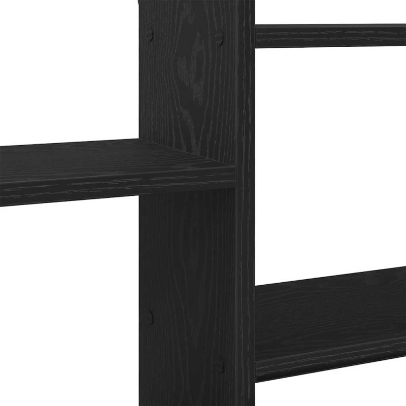 Wandregal Schwarz Eichen-Optik 167,5x18x68 cm Holzwerkstoff