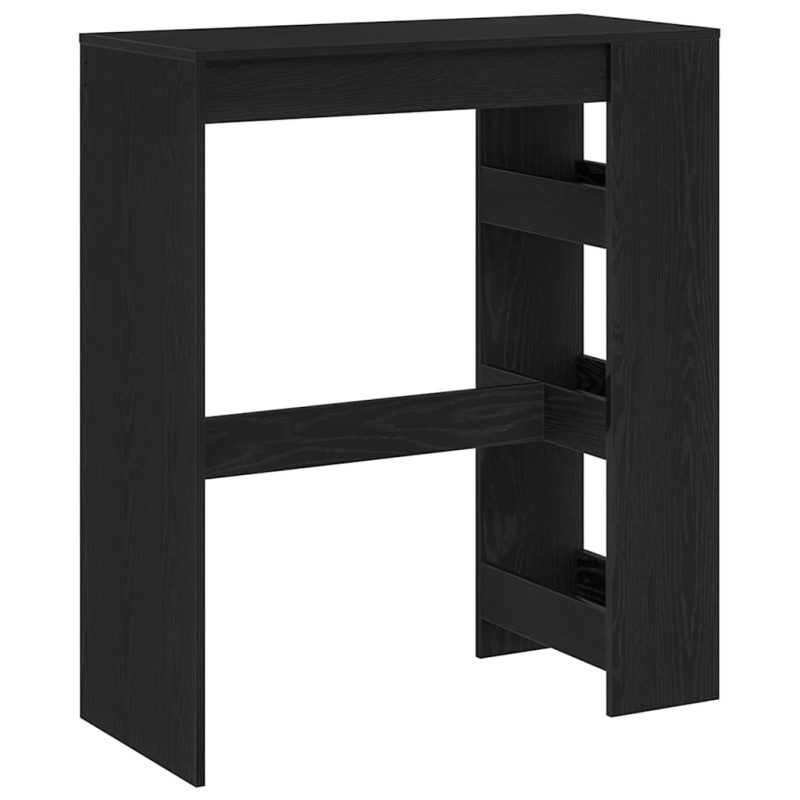 Bartisch mit Regal Schwarz Eichen-Optik 90x40x103,5 cm