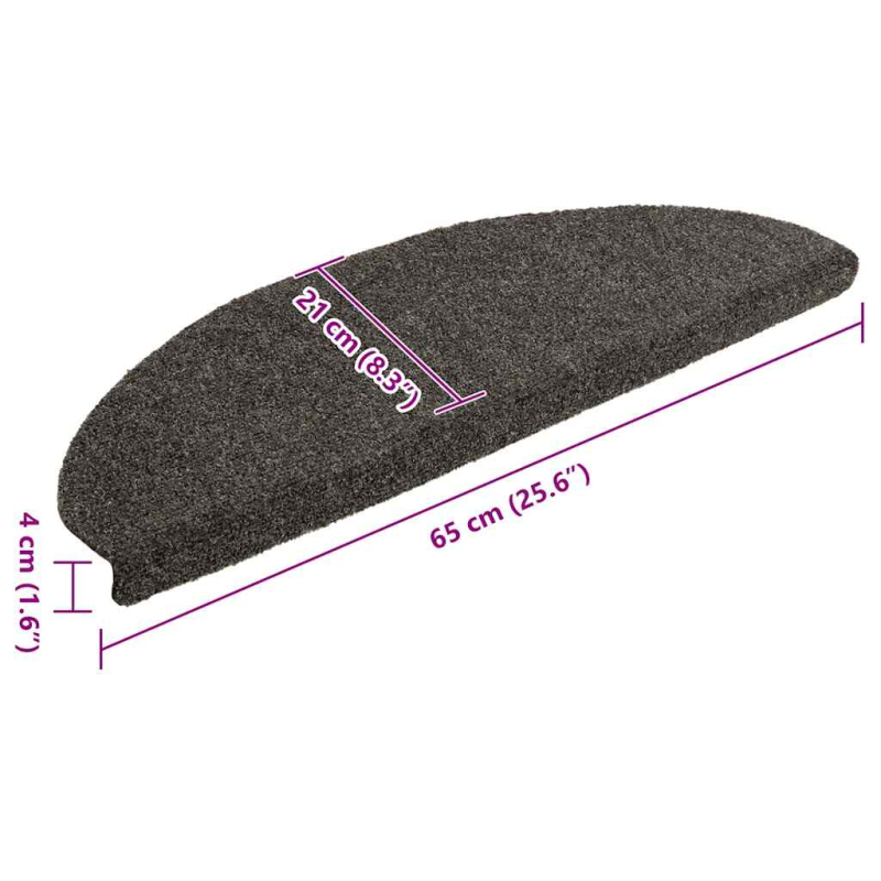 Stufenmatten Selbstklebend 20 Stk. Anthrazit 65x21x4 cm