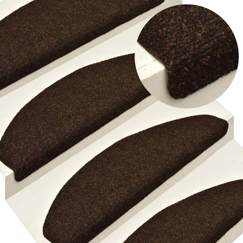 Stufenmatten Selbstklebend 30 Stk. Braun 65x21x4 cm