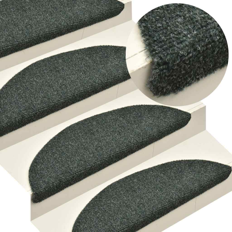 Stufenmatten Selbstklebend 30 Stk. Grün 65x21x4 cm