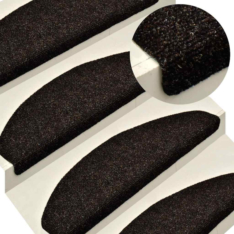 Stufenmatten Selbstklebend 20 Stk. Braun 56x17x3 cm