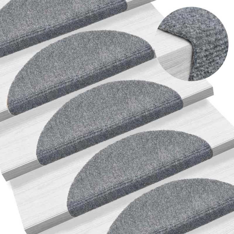 Stufenmatten Selbstklebend 30 Stk. Hellgrau 56x17x3 cm
