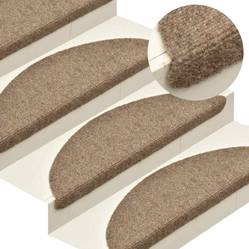 Stufenmatten Selbstklebend 30 Stk. Creme 56x17x3 cm
