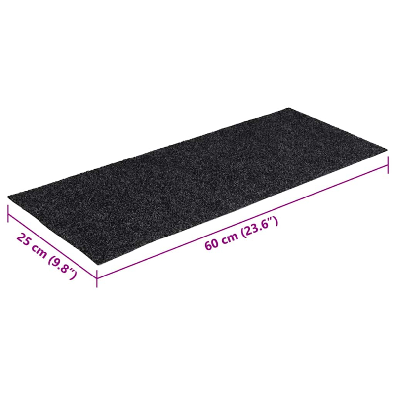 Stufenmatten Selbstklebend 30 Stk. Grau 60x25cm Rechteckig