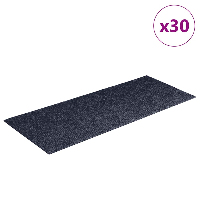 Stufenmatten Selbstklebend 30 Stk. Grau Blau 60x25cm Rechteckig