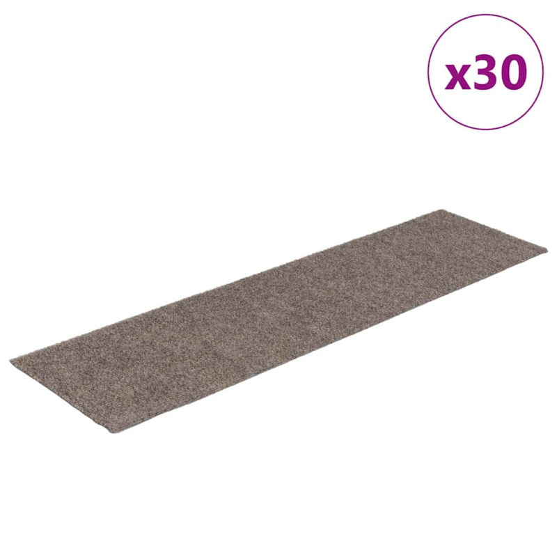 Stufenmatten Selbstklebend 30 Stk. Creme 76x20cm Rechteckig