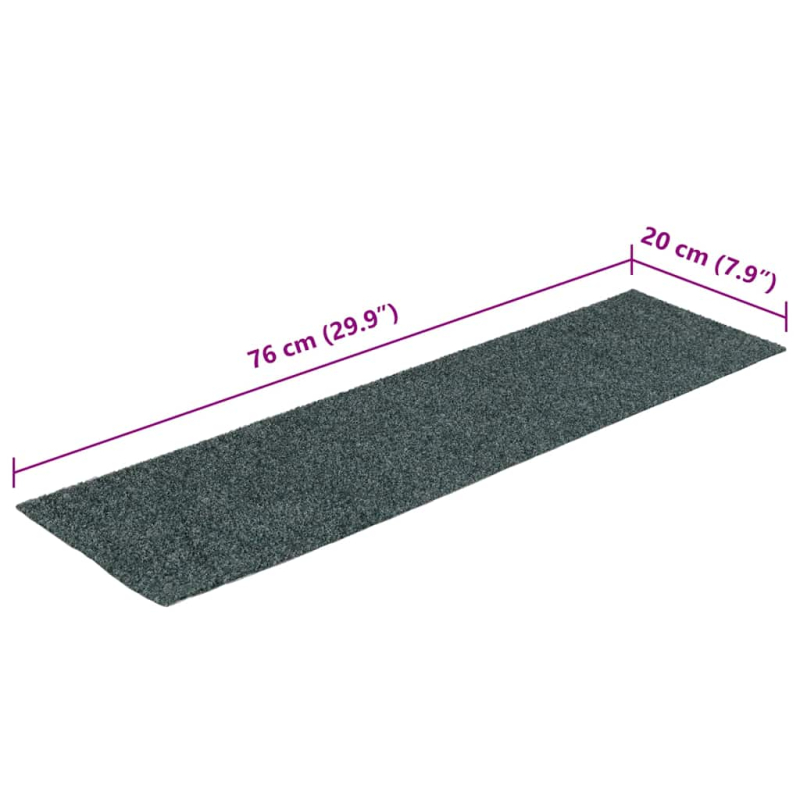 Stufenmatten Selbstklebend 30 Stk. Grün 76x20cm Rechteckig