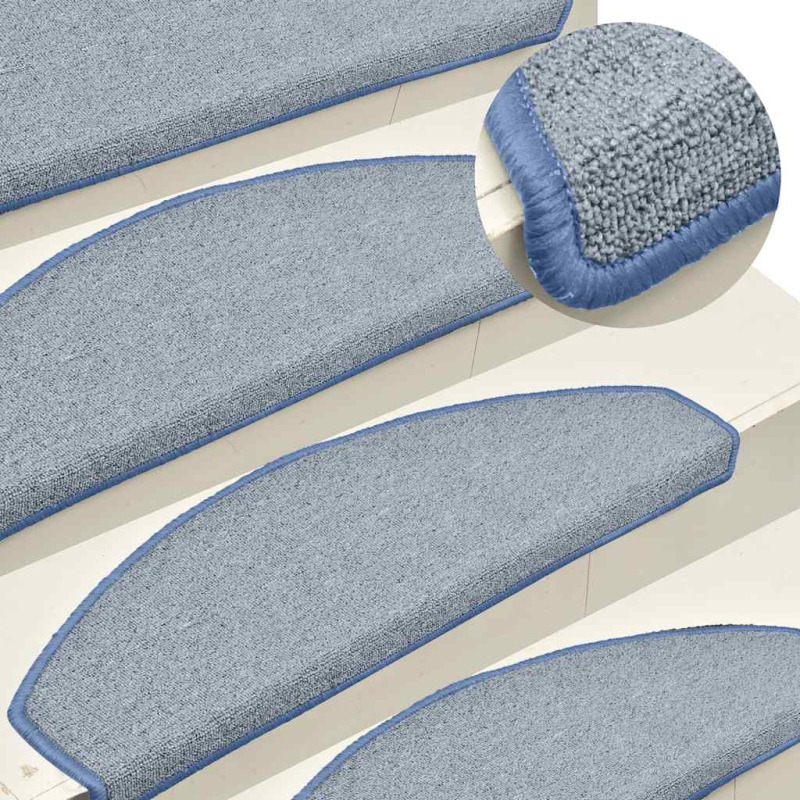 Stufenmatten 30 Stk. Hellgrau und Blau 65x24x4 cm