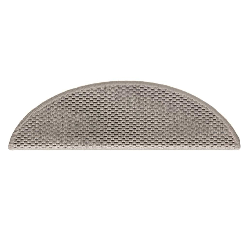 Stufenmatten Selbstklebend Sisal-Optik 30Stk. 56x17x3cm Silbern