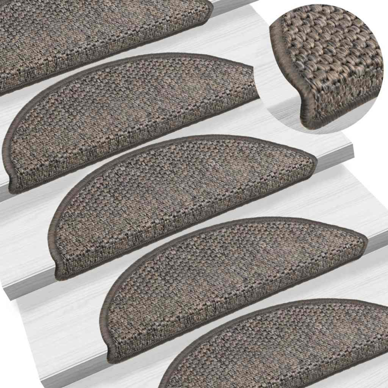 Stufenmatten Selbstklebend Sisal-Optik 30 Stk. 56x17x3 cm