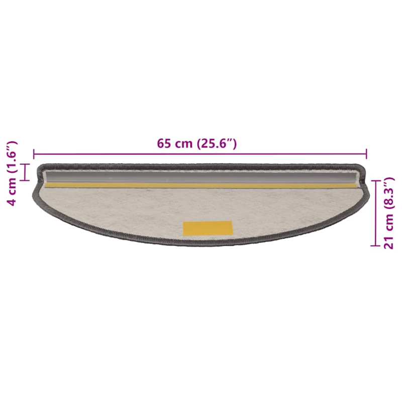 Stufenmatten Selbstklebend Sisal-Optik 30 Stk. 65x21x4cm