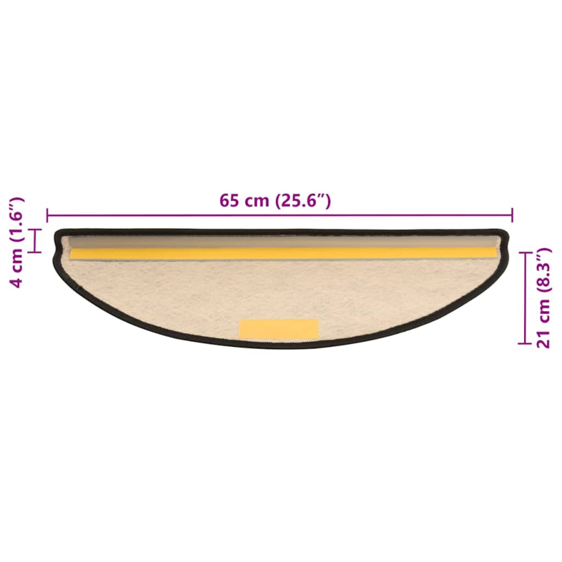 Stufenmatten Selbstklebend Sisal-Optik 30Stk. 65x21x4cm