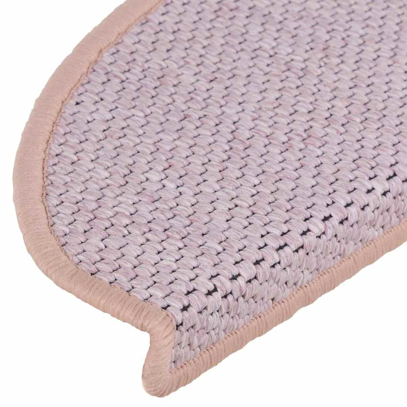 Stufenmatten Selbstklebend Sisal-Optik 30Stk. 65x21x4cm Rosa