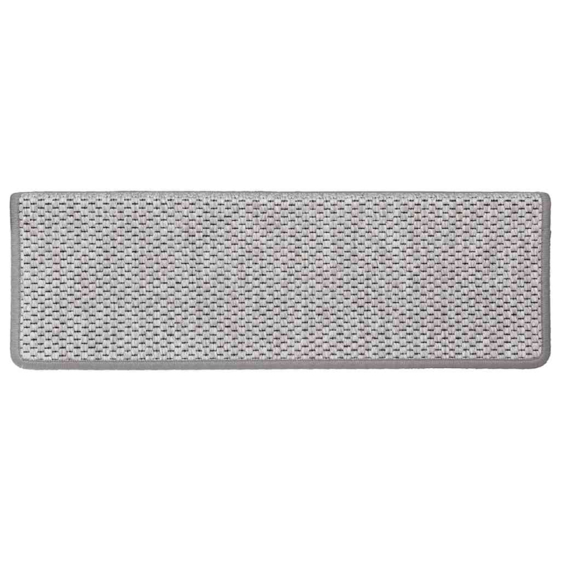 Stufenmatten Selbstklebend Sisal-Optik 30Stk. 65x21x4cm Platina