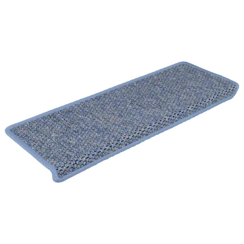 Stufenmatten Selbstklebend Sisal-Optik 30Stk. 65x21x4cm Blau