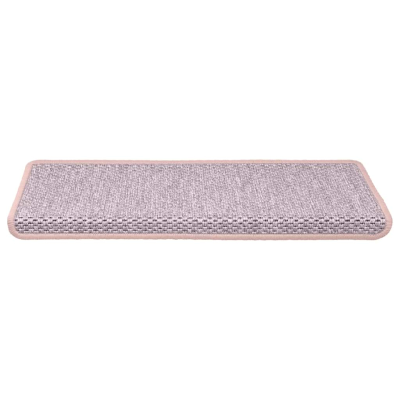 Stufenmatten Selbstklebend Sisal-Optik 30Stk. 65x21x4cm Rosa