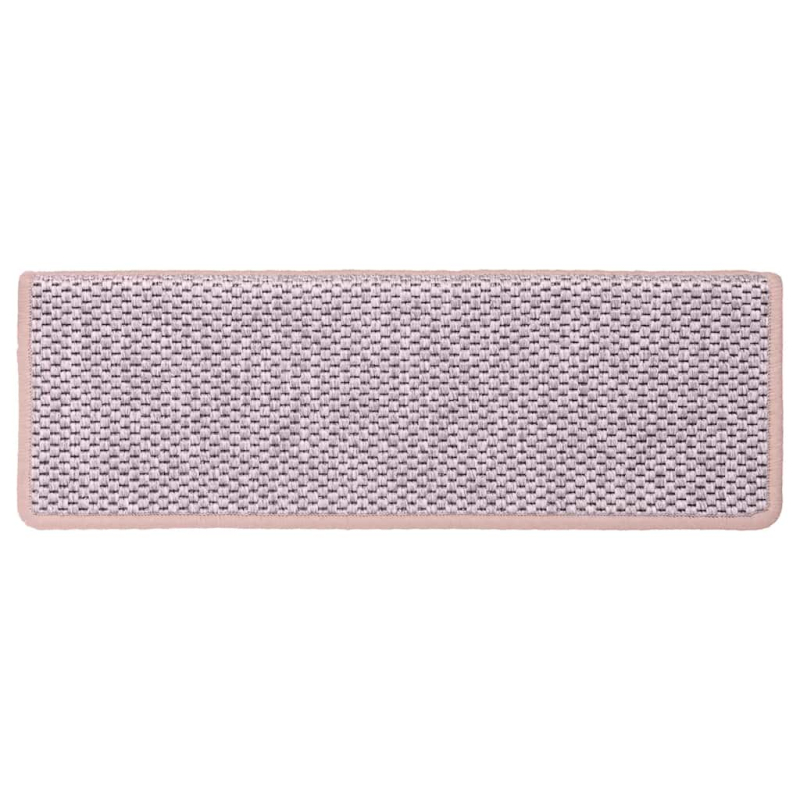 Stufenmatten Selbstklebend Sisal-Optik 30Stk. 65x21x4cm Rosa