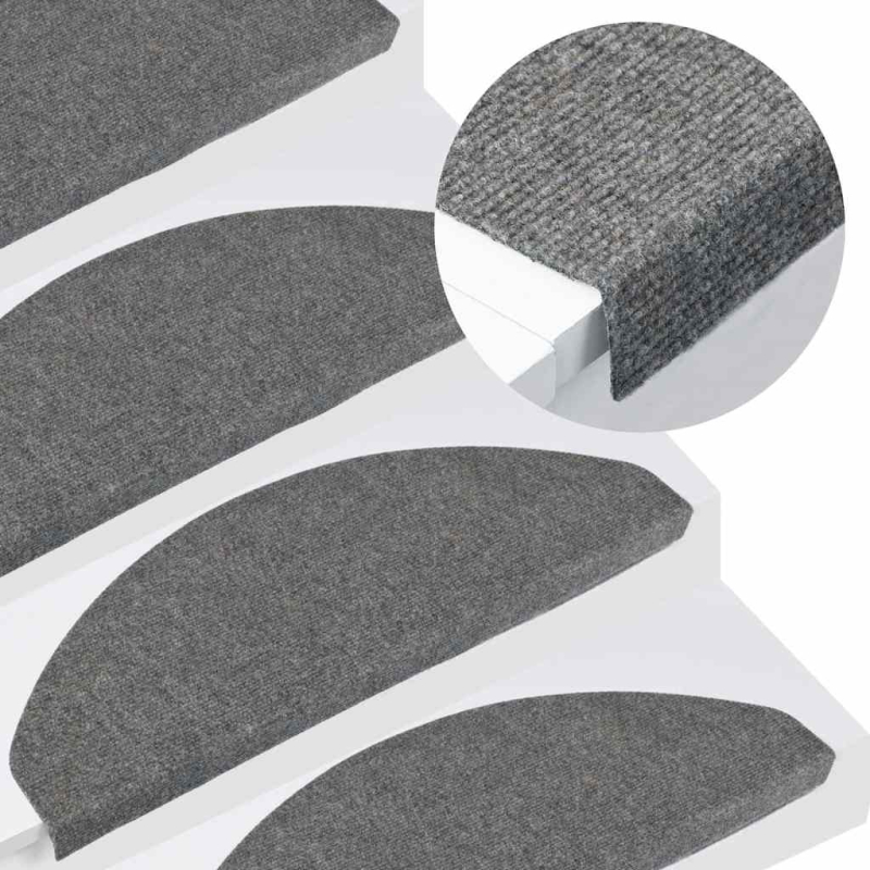 Stufenmatten Selbstklebend 30 Stk. Grau 65x22,5x3,5 cm