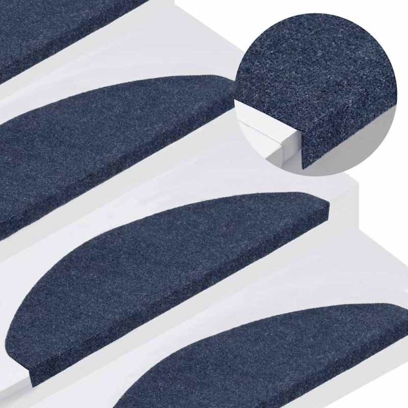 Stufenmatten Selbstklebend 30 Stk. Blau 65x22,5x3,5 cm