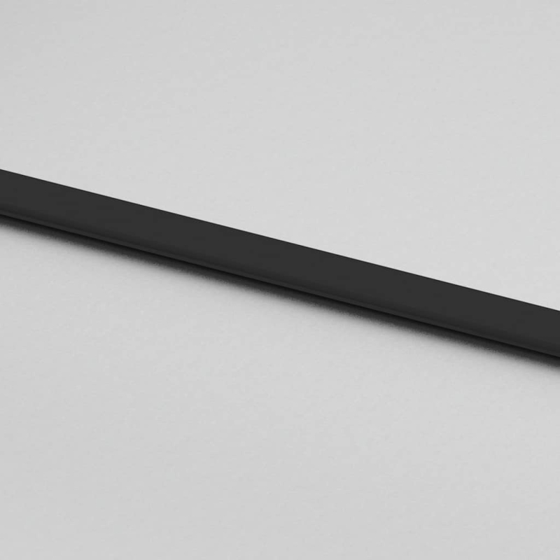 Schiebetür mit Beschlag Schwarz 90x205 cm Hartglas