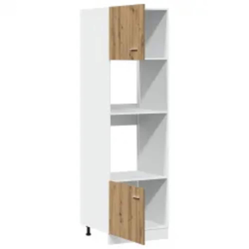Mikrowellenschrank Lyon Artisan-Eiche 60x57x207 cm Holzwerkstoff