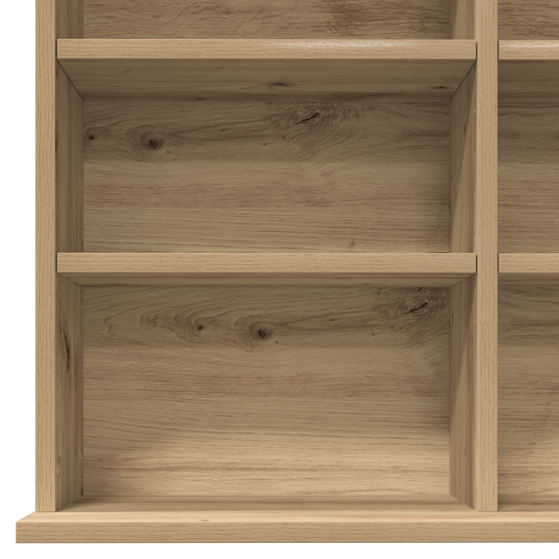 CD-Schrank in Artisan Eiche - 101x23x177.5 cm aus Holzwerkstoff