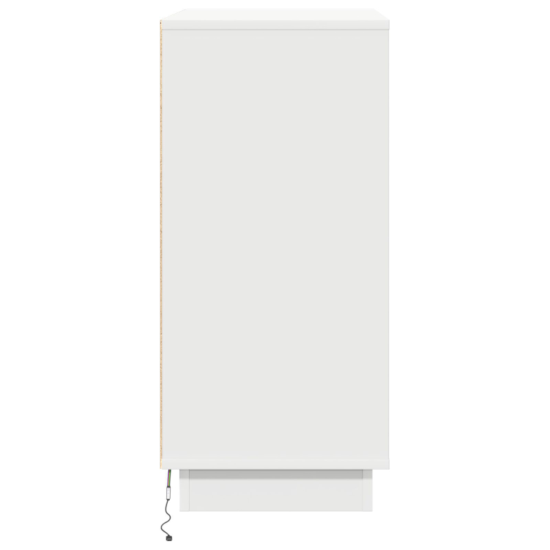 LED Sideboard in Weiß - 71x34.5x75 cm, Hergestellt aus Holzwerkstoff