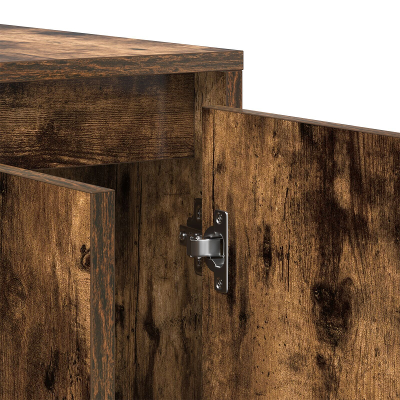 Geräumiges Eichen-Sideboard Geräucherte Eiche Holz 135 x 41 x 75 cm