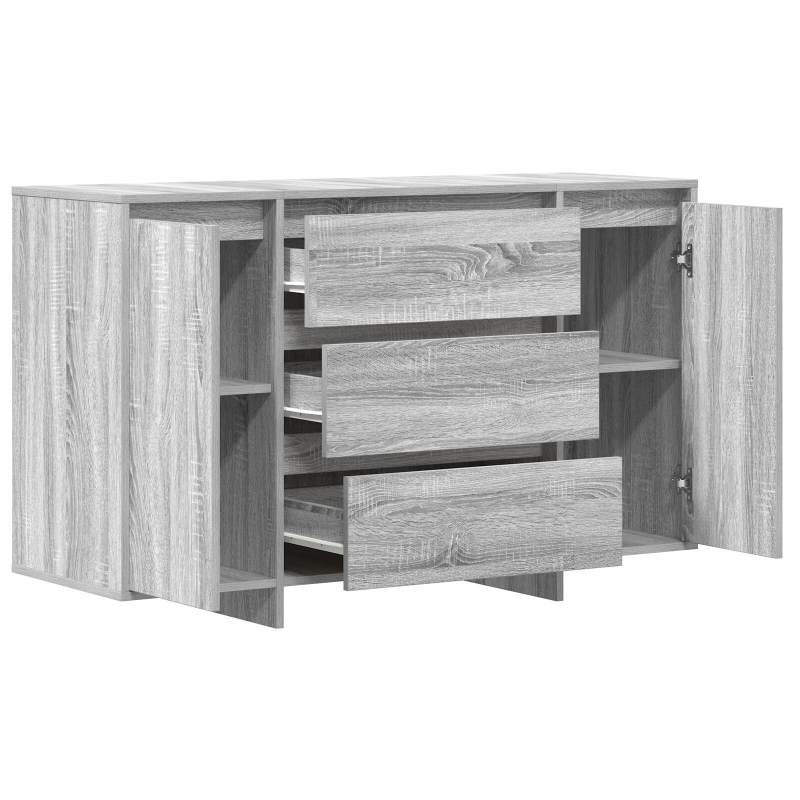 Sideboard Grau Sonoma 120x41x75 cm Holzwerkstoff