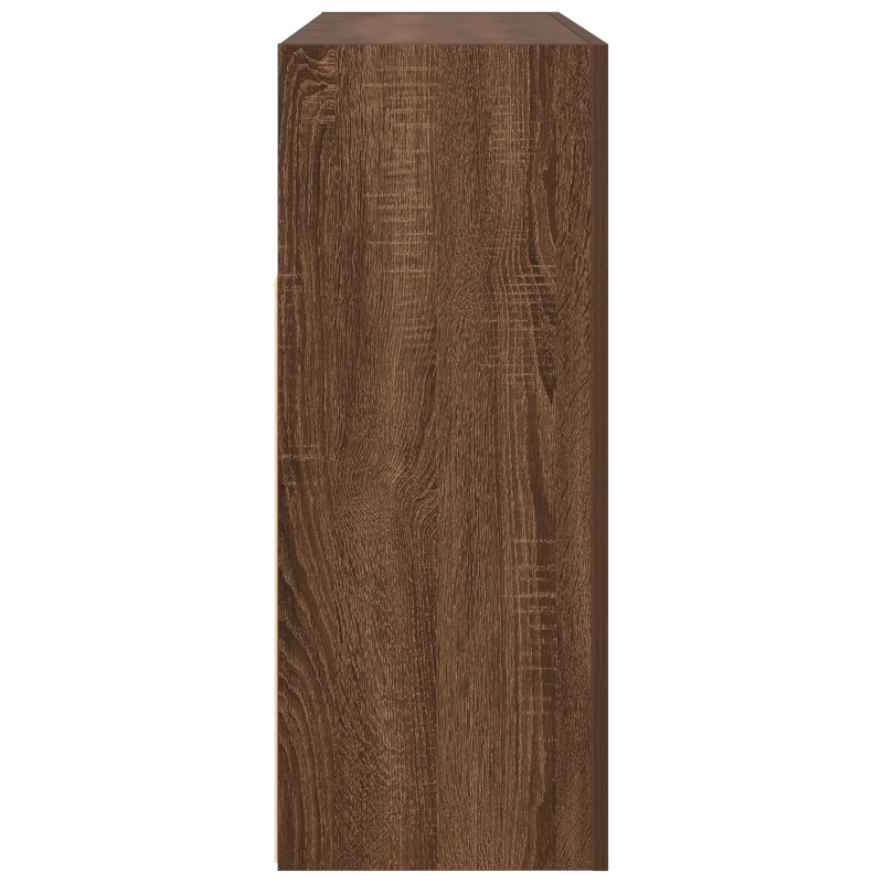 Sideboard Braune Eiche Verarbeitetes Holz 116 x 30 x 75 cm
