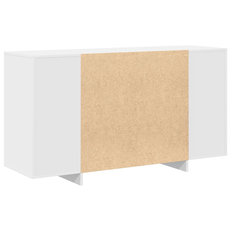 Weißes Sideboard Weiß Holz 135 x 41 x 75 cm Weißes Sideboard