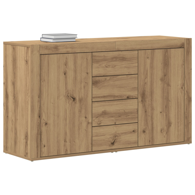 Sideboard Eichenholz Holzwerkstoff 120 x 36 x 69 cm