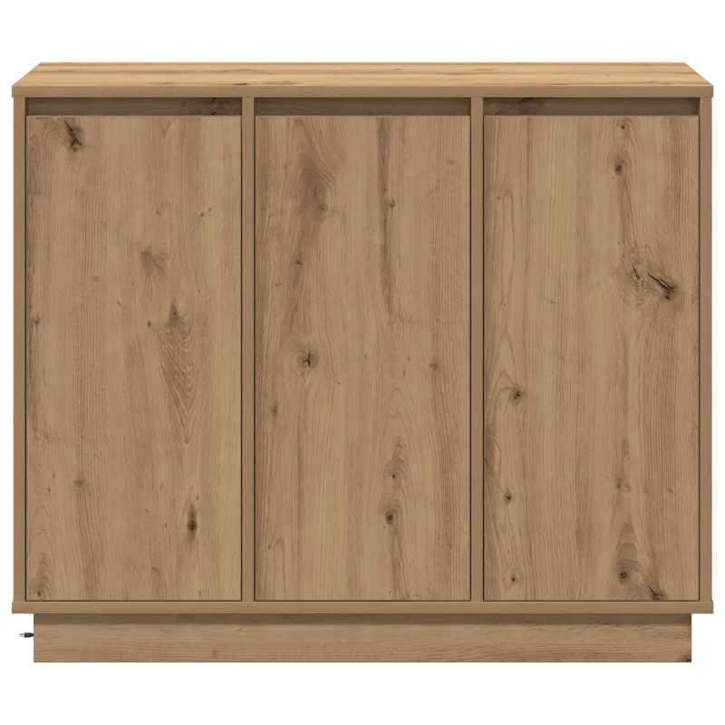 Sideboard mit LED in Artisan Eiche 90x32x75 cm aus Ingenieurholz
