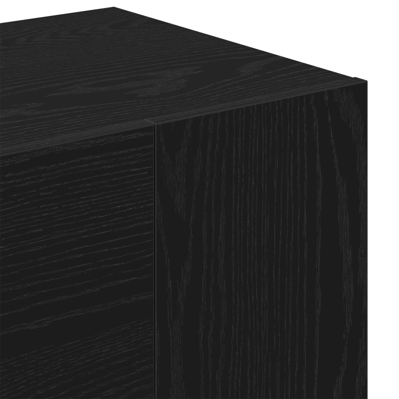 Flurschränke 2 Stück Schwarz-Eiche Holzwerkstoff
